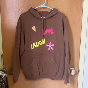 FOTL Decorated Brown Hoodie